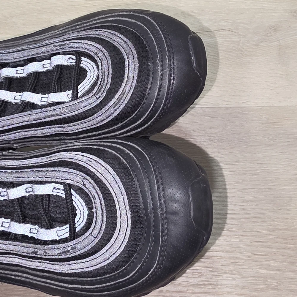 Nike Air Max 97 All Black‎ Sneakers Size 7Y Shoes
